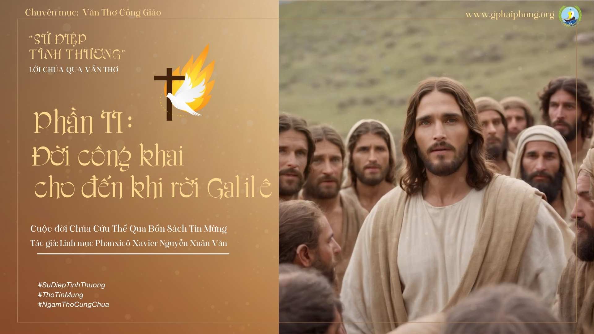 Bài 65 : Ngâm thơ "Sau phép lạ hóa bánh"_Trích Sứ điệp Tình thương-Lm Fx Nguyễn Xuân Văn